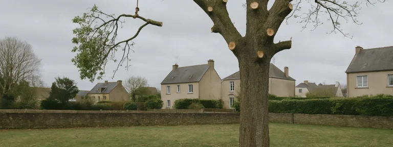 Élagage d’un arbre en milieu résidentiel - Elagage Cherbourg